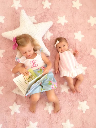 Dywan PINK STARS WHITE 120x160cm