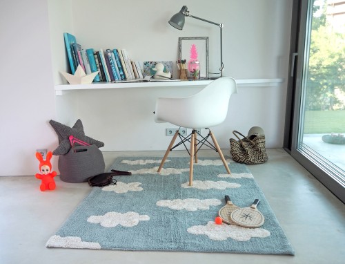 Dywan CLOUDS Vintage Blue 120x160cm - Azul
