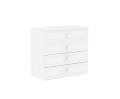 Komoda 80 FIORI New Edition - biała frezowana komoda - fronty laminowane - Zdjęcie 1