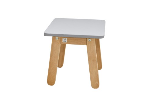 Drewniany stołek GREY krzesełko dziecięce - Bellamy kolekcja Woody taboret