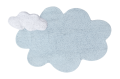 Dywan w kształcie CHMURKI z poduszką - Puffy Dream Blue - Zdjęcie 1