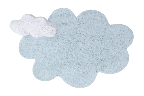 Dywan w kształcie CHMURKI z poduszką - Puffy Dream Blue