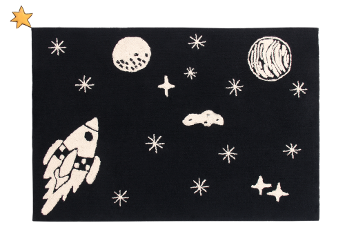 Dywan Universe 140x200cm - GALAXY KOSMOS RAKIETA