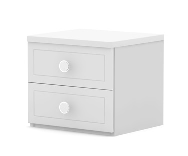 Szafka nocna FIORI New Edition - biały stolik nocny- fronty laminowane