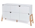 Komoda 6 szuflad Lotta White biała Snow - Bellamy - Zdjęcie 2