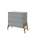 Komoda 3 szuflady Lotta Gray szara - Bellamy - Zdjęcie 1