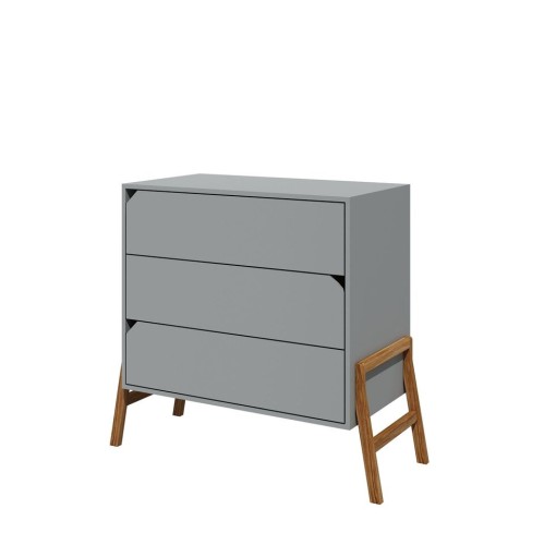Komoda 3 szuflady Lotta Gray szara - Bellamy