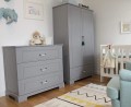 Komoda 4 szuflady Ines Grey szara - Bellamy  - Zdjęcie 8