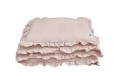 Pościel lniana z falbanką dusty pink M - Bellamy - Zdjęcie 3