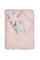Pościel lniana z falbanką dusty pink L - Bellamy - Zdjęcie 4