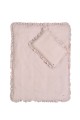 Pościel lniana z falbanką dusty pink S z wypełnieniem - Bellamy - Zdjęcie 2