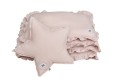 Pościel lniana z falbanką dusty pink S z wypełnieniem - Bellamy - Zdjęcie 5