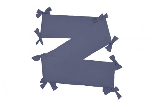 Ochraniacz lniany, gładki NAVY BLUE - Bellamy