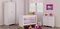 Szafa dwudrzwiowa AMELIA New Edition - biała szafa dostępna od ręki dla dziewczynki - Zdjęcie 16