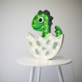  Dino, Dinozaur w skorupce, lampa z drewna Lights My Love - Zdjęcie 3