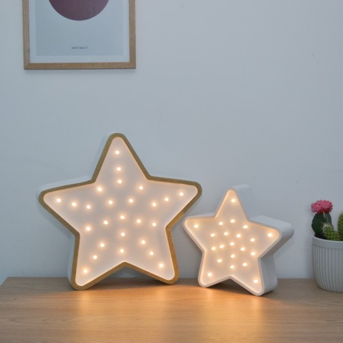 Gwiazdka, lampa drewniana gwiazda star Lights My Love
