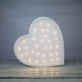 Serce, lampka drewniana z drewna serduszko Lights My Love - Zdjęcie 4