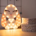 Króliczek, lampka drewniana królik lampa Lights My Love - Zdjęcie 10