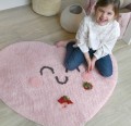 Dywan Happy Heart 90x105 cm - uśmiechnięte serce, serduszko - Zdjęcie 4