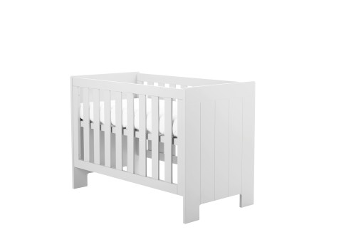 Łóżeczko BIAŁE CALMO 60x120 meble MDF, PINIO
