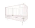 Łóżeczko 70x140, sofa, tapczanik dziecięcy Babushka, złamana biel (White) białe dla dziewczynki - dostawa gratis - Zdjęcie 7