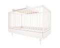 Łóżeczko 70x140, sofa, tapczanik dziecięcy Babushka, złamana biel (White) białe dla dziewczynki - dostawa gratis - Zdjęcie 8