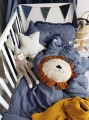 Pościel lniana z falbanką NAVY BLUE rozmiar S - Bellamy - Zdjęcie 4