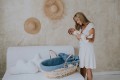 Zestaw tekstyliów FINE BLUE do Kosza Mojżeszowego - Zdjęcie 3
