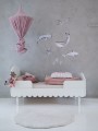 Łóżeczko 70x140, sofa, tapczanik dziecięcy Babushka, złamana biel (White) białe dla dziewczynki - dostawa gratis - Zdjęcie 6