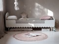 Łóżko 90x200 tapczanik Babushka, złamana biel (White) białe młodzieżowe łóżko Babuszka - dostawa gratis - Zdjęcie 1