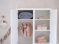 Szafa dwudrzwiowa Babushka, złamana biel (White) biała retro do pokoju dziecka - dostawa gratis - Zdjęcie 14