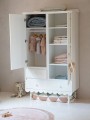 Szafa dwudrzwiowa Babushka, złamana biel (White) biała retro do pokoju dziecka - dostawa gratis - Zdjęcie 17
