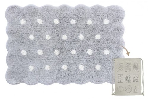 Dywan Mini Biscuit Pearl Grey 70x100 cm Herbatnik