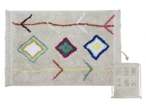 Dywan Mini Kaarol 70x100 cm -  kolorowe wzorki