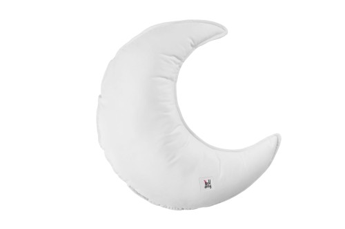 Poduszka welurowy księżyc, Snow biały white