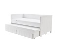 Łóżko zabudowane 90x200 białe CALMO MDF - Zdjęcie 1