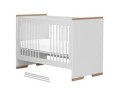 Łóżeczko 60x120 cm Snap biel i drewno firmy Pinio - Zdjęcie 6