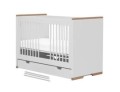 Łóżeczko 60x120 cm Snap biel i drewno firmy Pinio - Zdjęcie 10