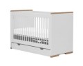 Łóżeczko 60x120 cm Snap biel i drewno firmy Pinio - Zdjęcie 9