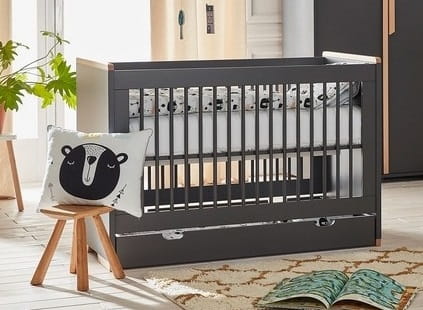 Szuflada 120x60 do łóżeczka Snap ciemnoszara meble MDF firma PINIO