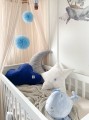 Poduszka welurowa chmurka - Deep Blue Bellamy - Zdjęcie 4