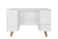 Białe biurko młodzieżowe Zara 120 cm Novelies - Zdjęcie 1