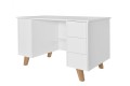 Białe biurko młodzieżowe Zara 120 cm Novelies - Zdjęcie 2
