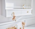 Półka wisząca ścienna z szufladą ROYAL timeless white biała - Bellamy - Zdjęcie 3