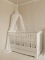 Eleganckie łóżeczko dla noworodka 70x140 z szufladą ROYAL timeless white białe - Bellamy - Zdjęcie 12
