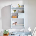 Półka wisząca z szafeczką HORIZON niebieska ścienna biblioteczka RAINBOW- Bellamy - Zdjęcie 1