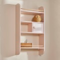 Półka wisząca z szafeczką różowa Vintage Rosa ścienna biblioteczka RAINBOW- Bellamy - Zdjęcie 1