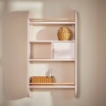 Półka wisząca z szafeczką różowa Vintage Rosa ścienna biblioteczka RAINBOW- Bellamy - Zdjęcie 2
