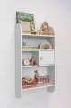 Półka wisząca z szafeczką SNOW biała ścienna biblioteczka RAINBOW - Bellamy - Zdjęcie 11