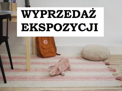 PROMOCJA Dywan Coral Pink STRIPES 120x160cm - PASKI różowy z ekspozycji